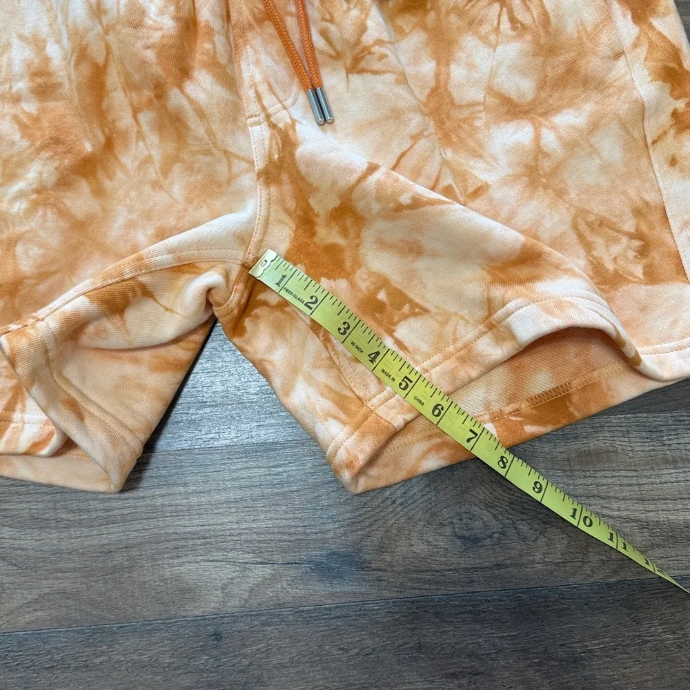 pair of tie-dye tie-waist loungewear shorts by Chubbies